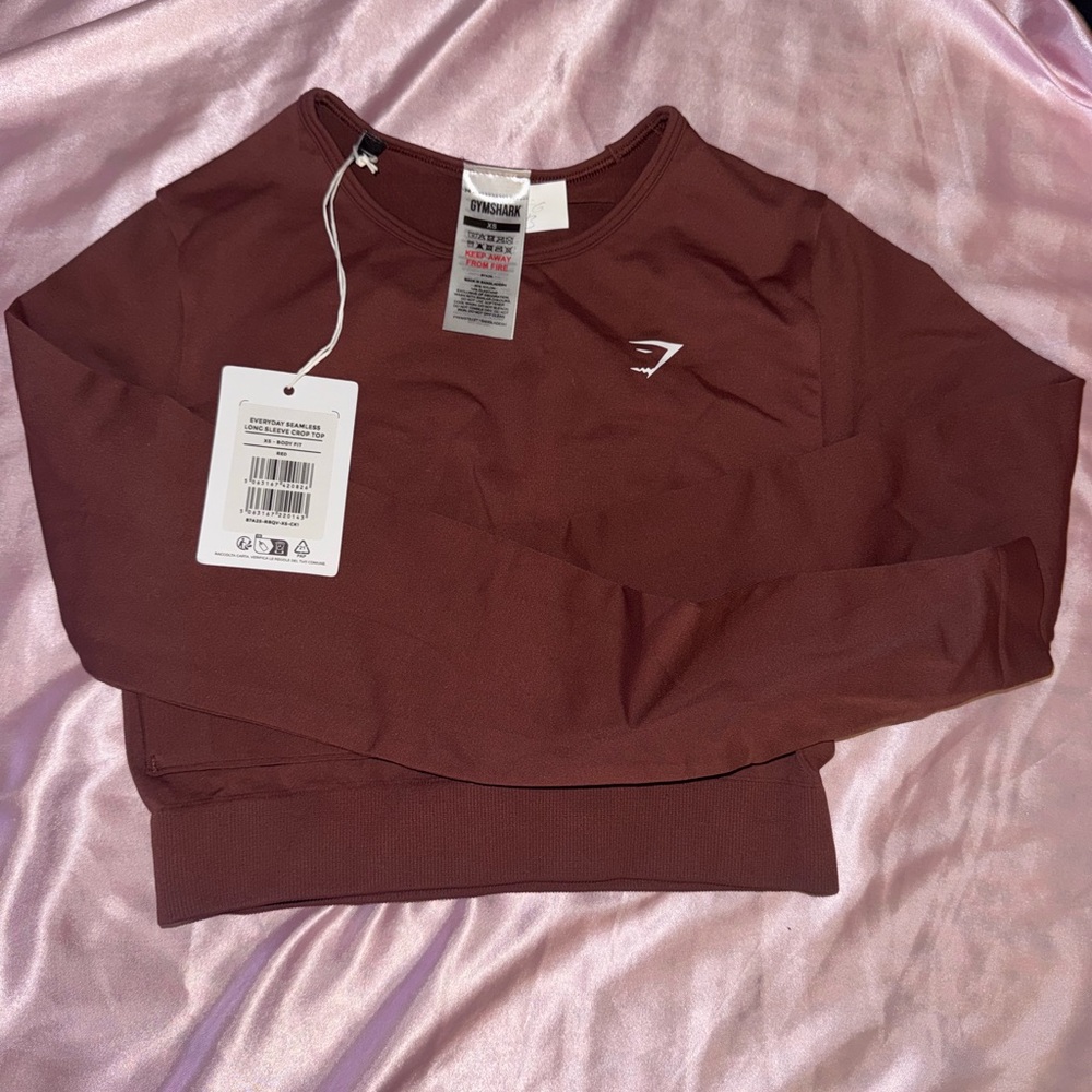 Gym Shark Long Sleeve Top and Shorts Set